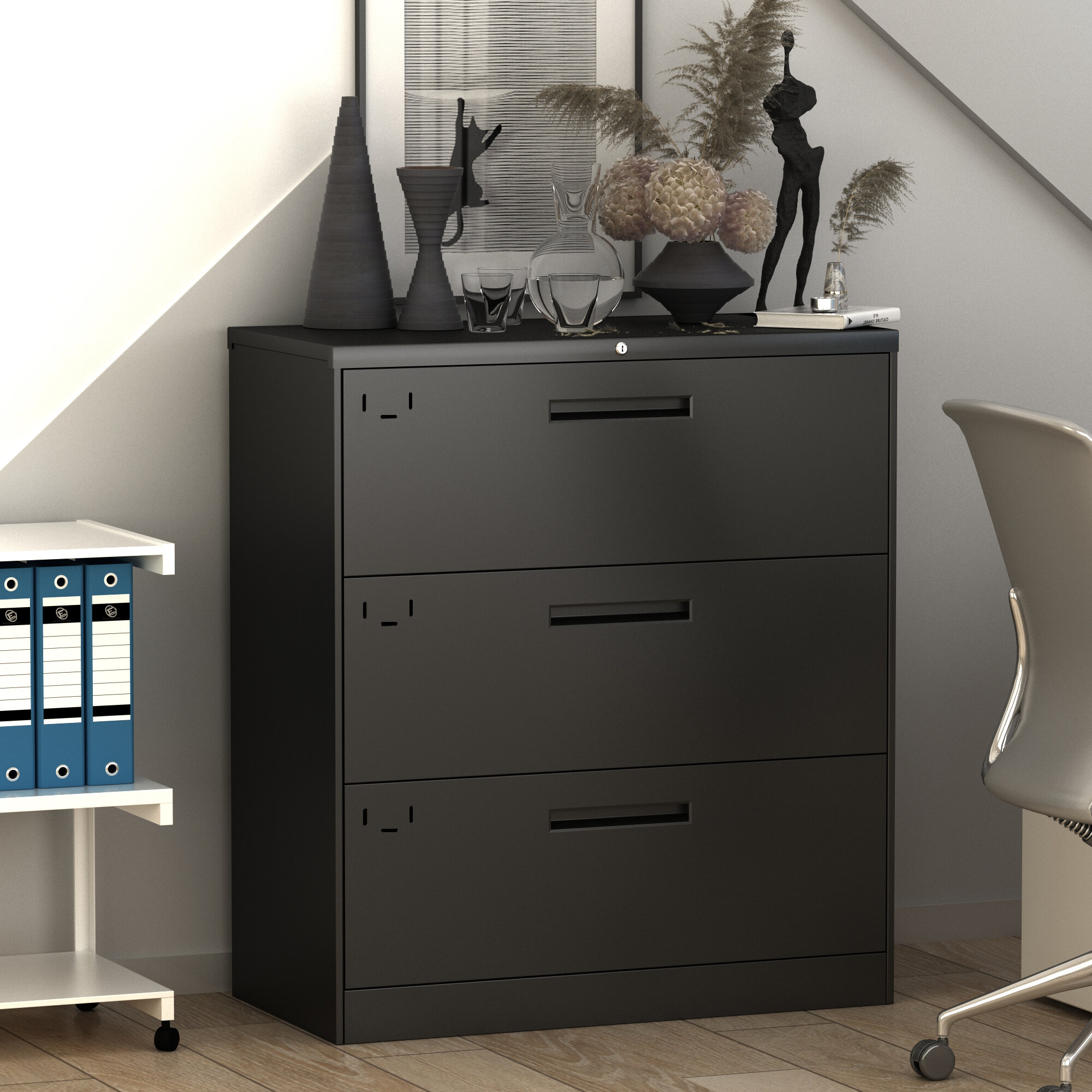 Inbox Zero Big 3 Drawer Vertical Filing Cabinet Wayfair