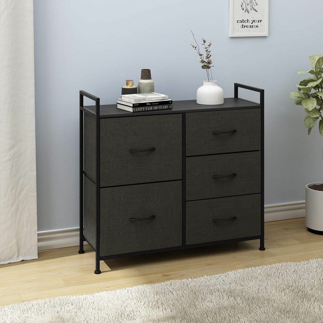 Symple Stuff Addisyn 5 Drawer Dresser Reviews Wayfair