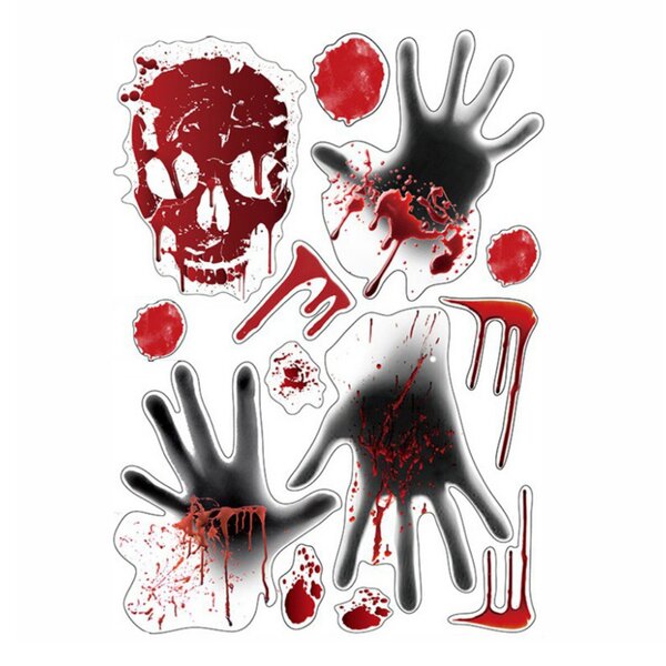 Zombie Undead in Wall Crack Kids Bedroom Decal Art Sticker Gift New Halloween