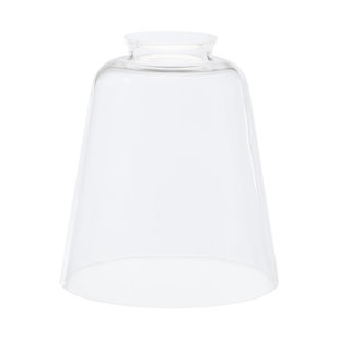 white glass ceiling light shade