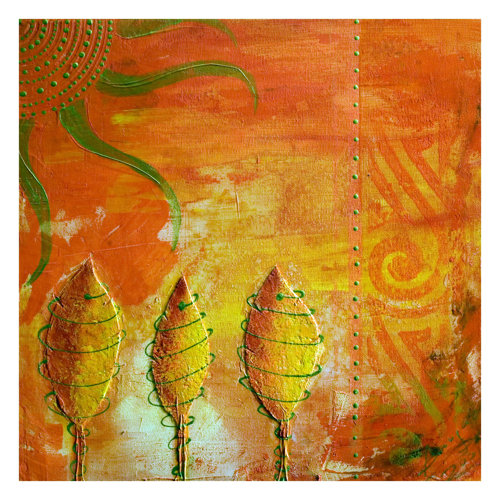 African Happiness 1.92m x 1.92m Textured Matte Peel & Stick Wall Mural East Urban Home