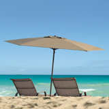 Wood Pole Beach Umbrella Wayfair Wood Pole Beach Umbrella Wayfair