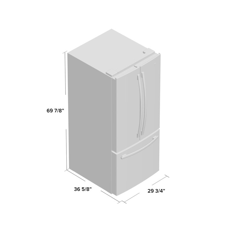 Ge Appliances 30 Energy Star French Door 20 8 Cu Ft Refrigerator Reviews Wayfair