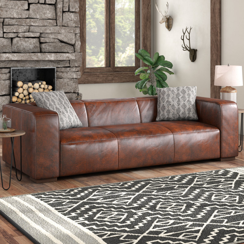 Sherron Leather Sofa
