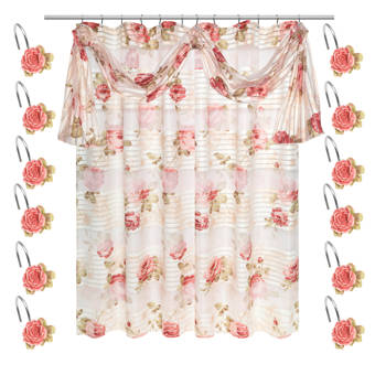 Charlton Home Strattford Jacquard Single Shower Curtain Wayfair