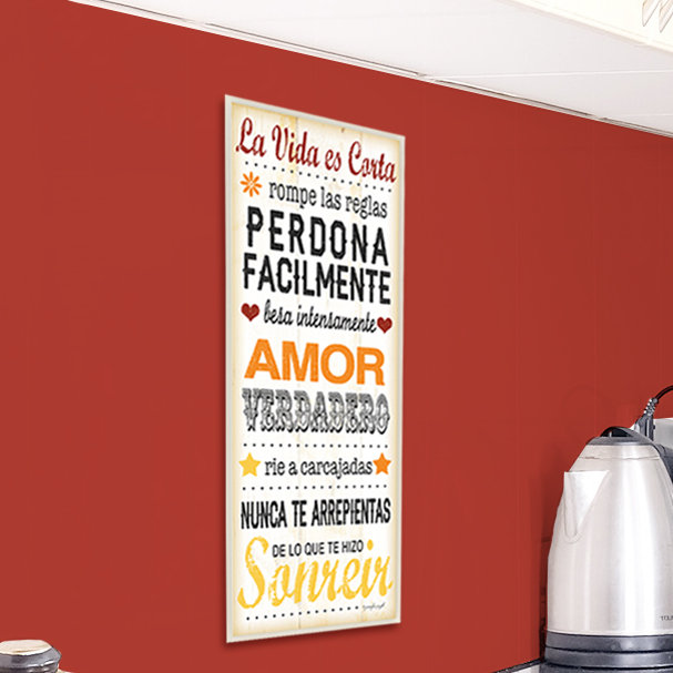 Stupell Industries La Vida Es Corta Life Is Short Typography Wall Plaque Wayfair