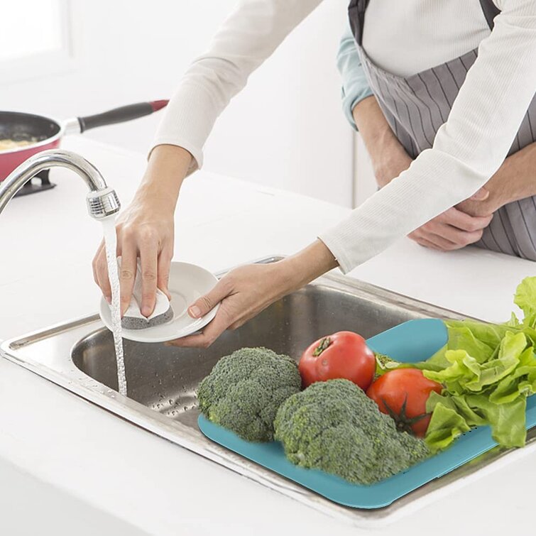 Colander Kitchen Strainer Over Sink Vegetable Fruit Drainer Basket Retractable