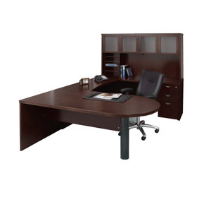 Go to store & view more images Mayline Group Mira Series 5-Piece U-Shape Desk Office Suite