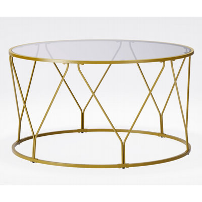 Doynton 33.1'' Gold Coffee Table