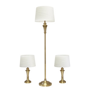 Classic 3 Piece Table and Floor Lamp Set