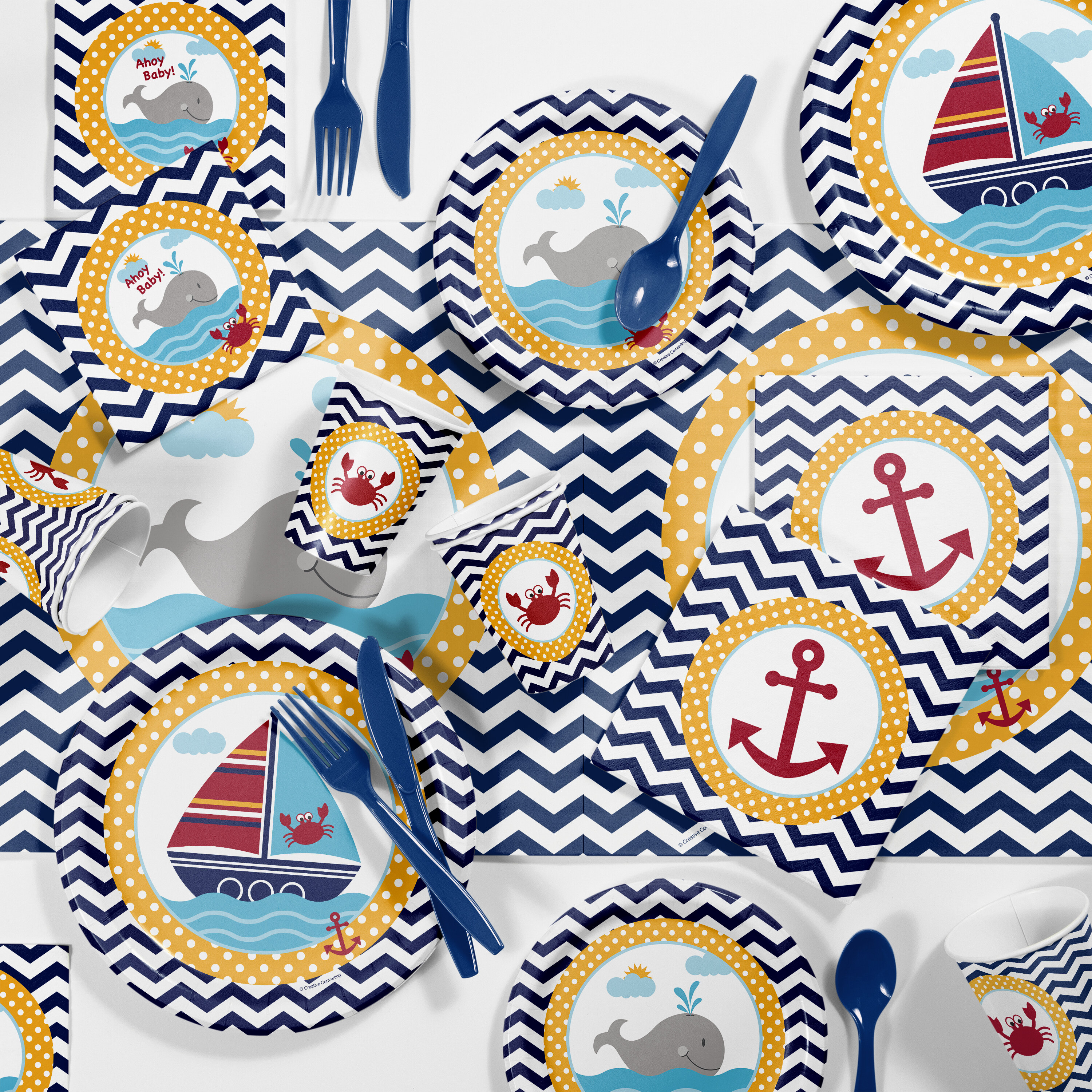 nautical paper plates