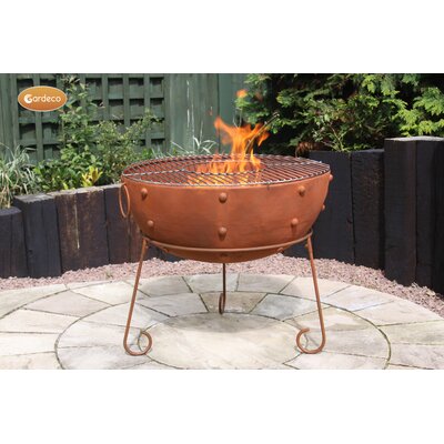 Theydon Kadai Steel Wood Burning Fire Pit Gardeco Size 248 H X