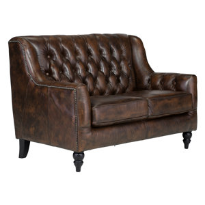 2-Sitzer Sofa Bozen aus Echtleder von Massivum