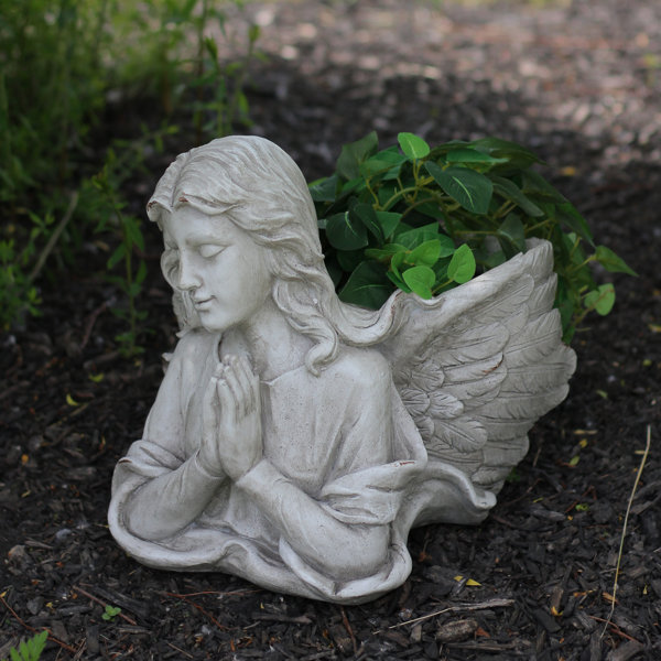 Northlight 11 Gray Praying Angel Bust Outdoor Garden Statue Planter Wayfair