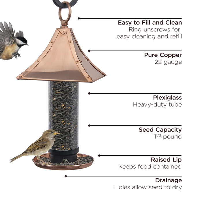 Good Directions Palazzo Tube Bird Feeder Reviews Wayfair Ca