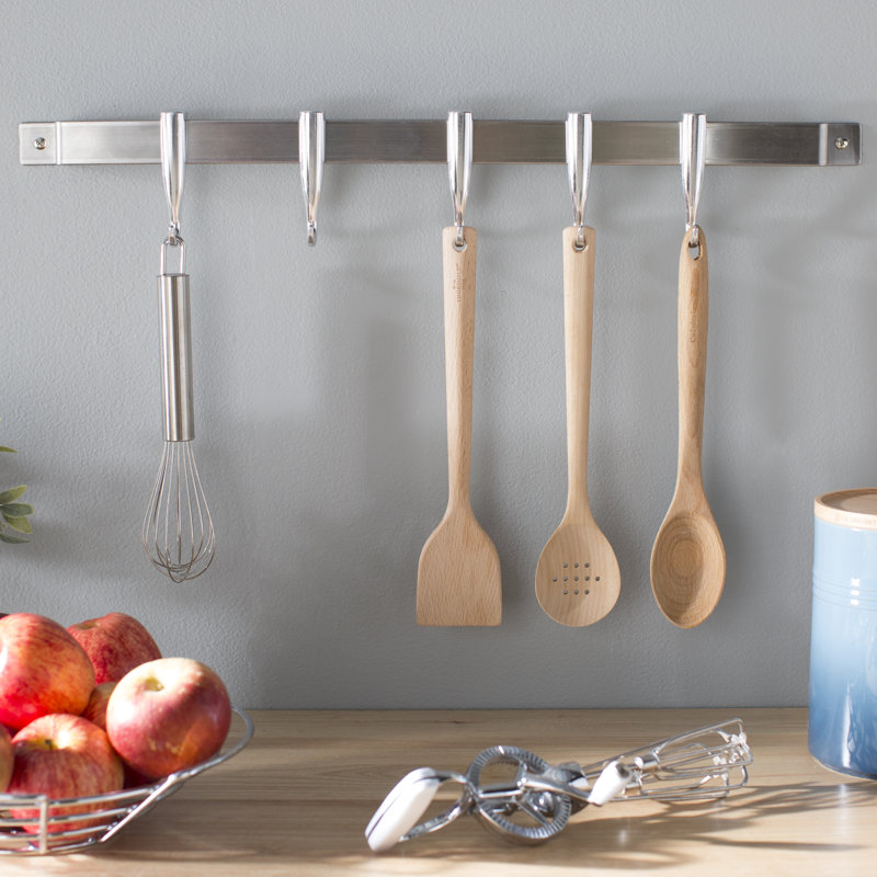 Concept Housewares Stainless Steel Wall Mounted Pot Rack & Reviews