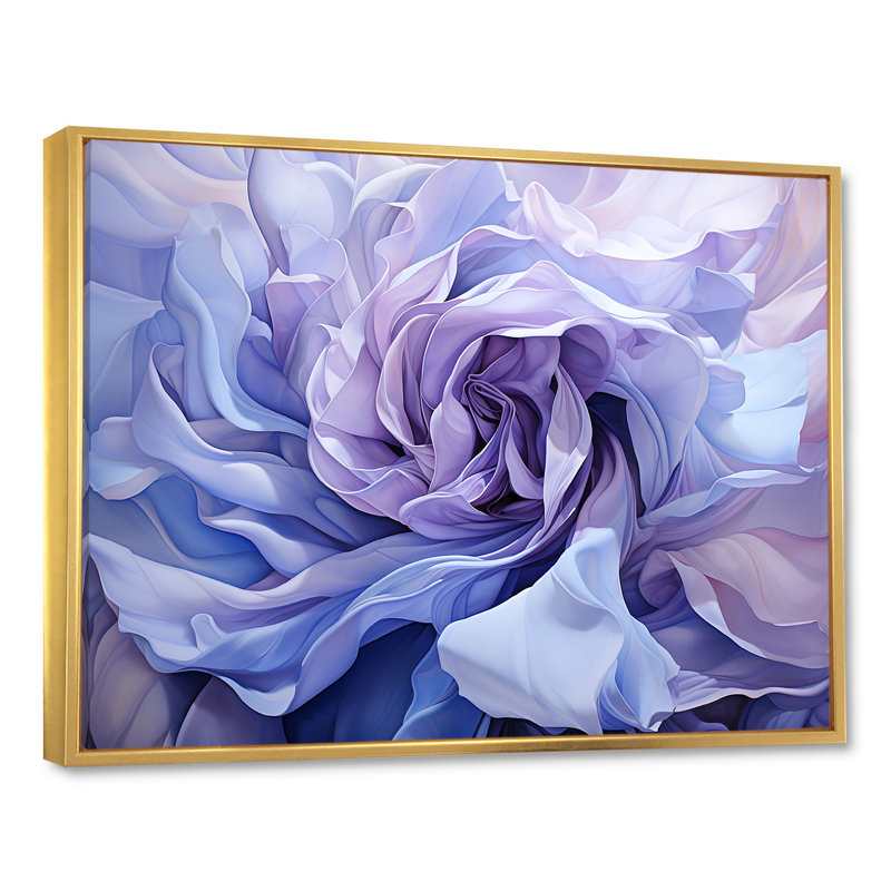 Twist Lavender Rose - Abstract Spirals Wall Art