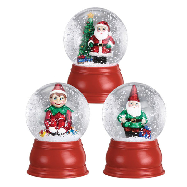 minature train xmas snow globes