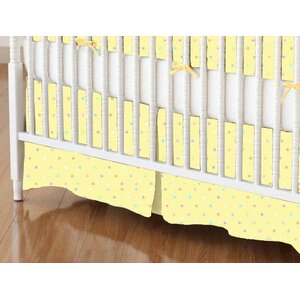 Pastel Pindots Woven Crib Skirt