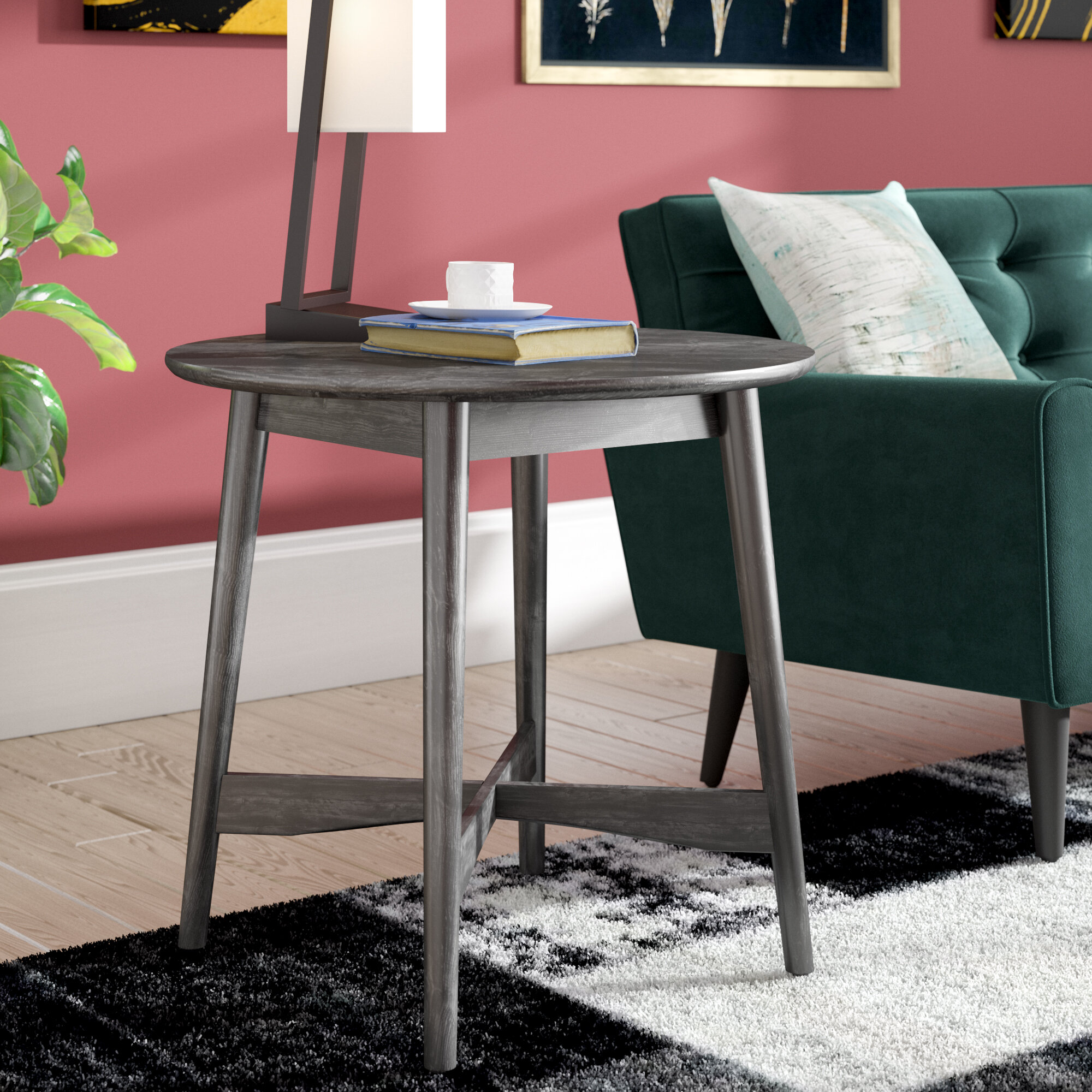 Ivy Bronx Oberlin Mid Century Modern End Table Reviews Wayfair