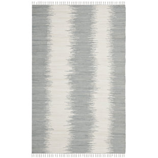 Modern Gray Silver Area Rugs Allmodern Lotie Hand Woven Gray White Area Rug