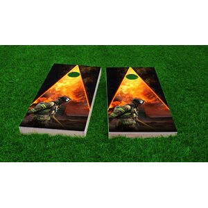 Firefighter Cornhole Game Set