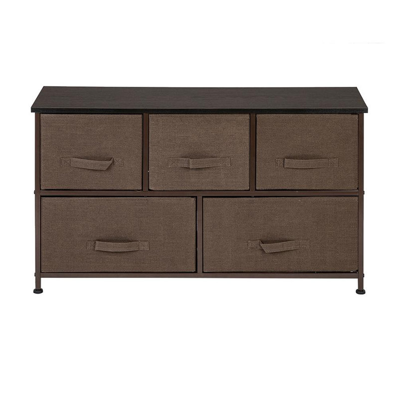 Rebrilliant 5 Drawer Nightstand Side Table Storage Tower Dresser Chest Home Office Furniture Wayfair Ca