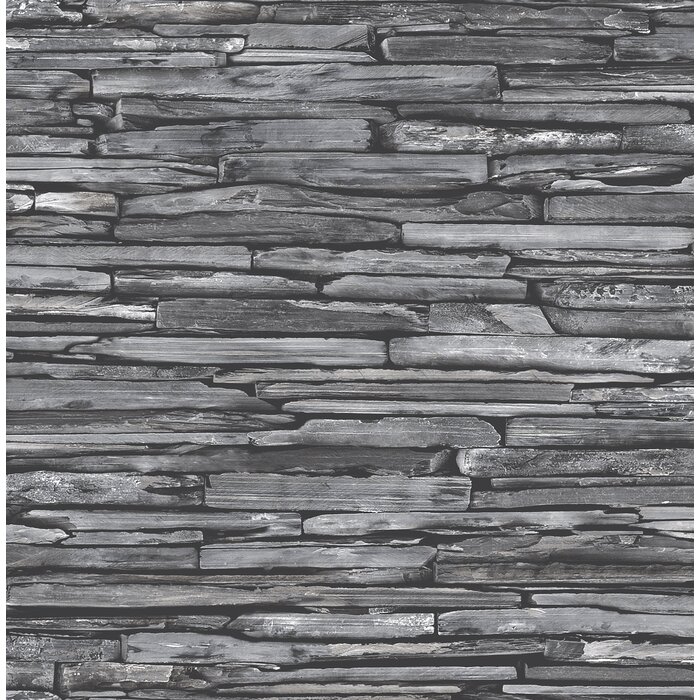 Hazelwood Home Reclaimed Stacked Slate 10.05m x 52cm Wood Roll