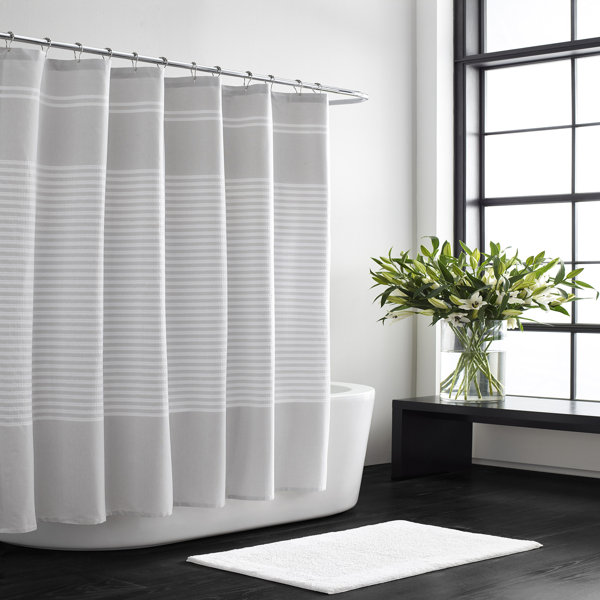 Bathroom Shower Curtain 70"x72" Gray Popular Bath Modern Line 