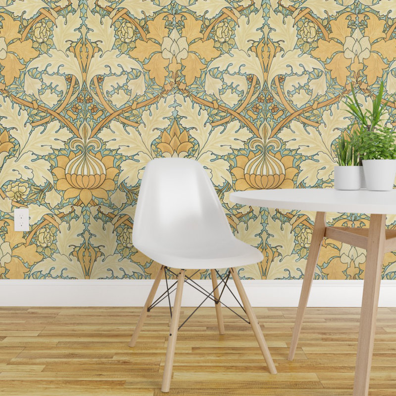 Charlton Home Nena Damask Removable Peel And Stick Wallpaper Roll Wayfair