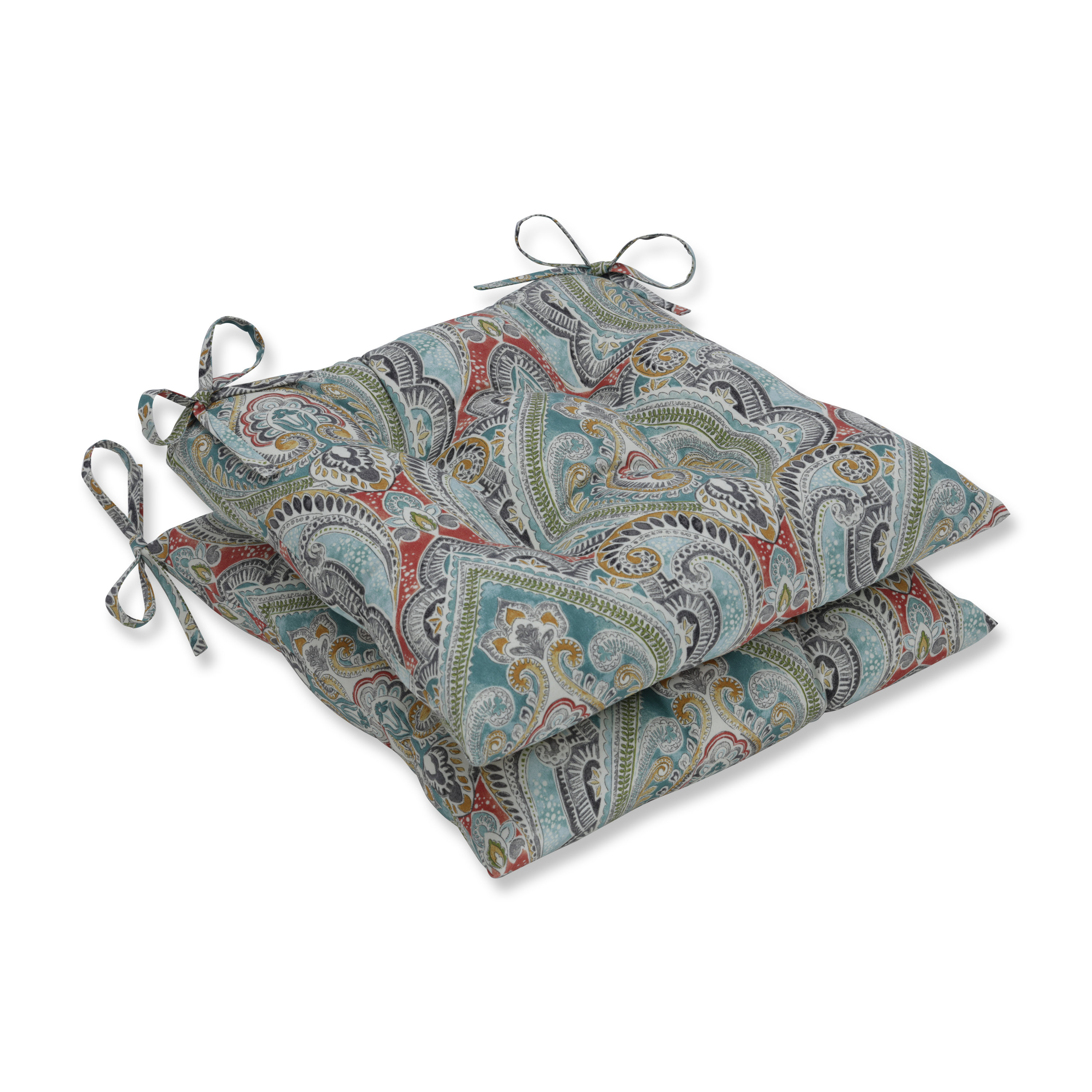 Turquoise Reef Dining Patio Chair Cushion Outdoor Thick Cushions Replacement Pad