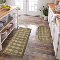 DANIELS WATERMELON KITCHEN RUG WITH NON SKID BACK 