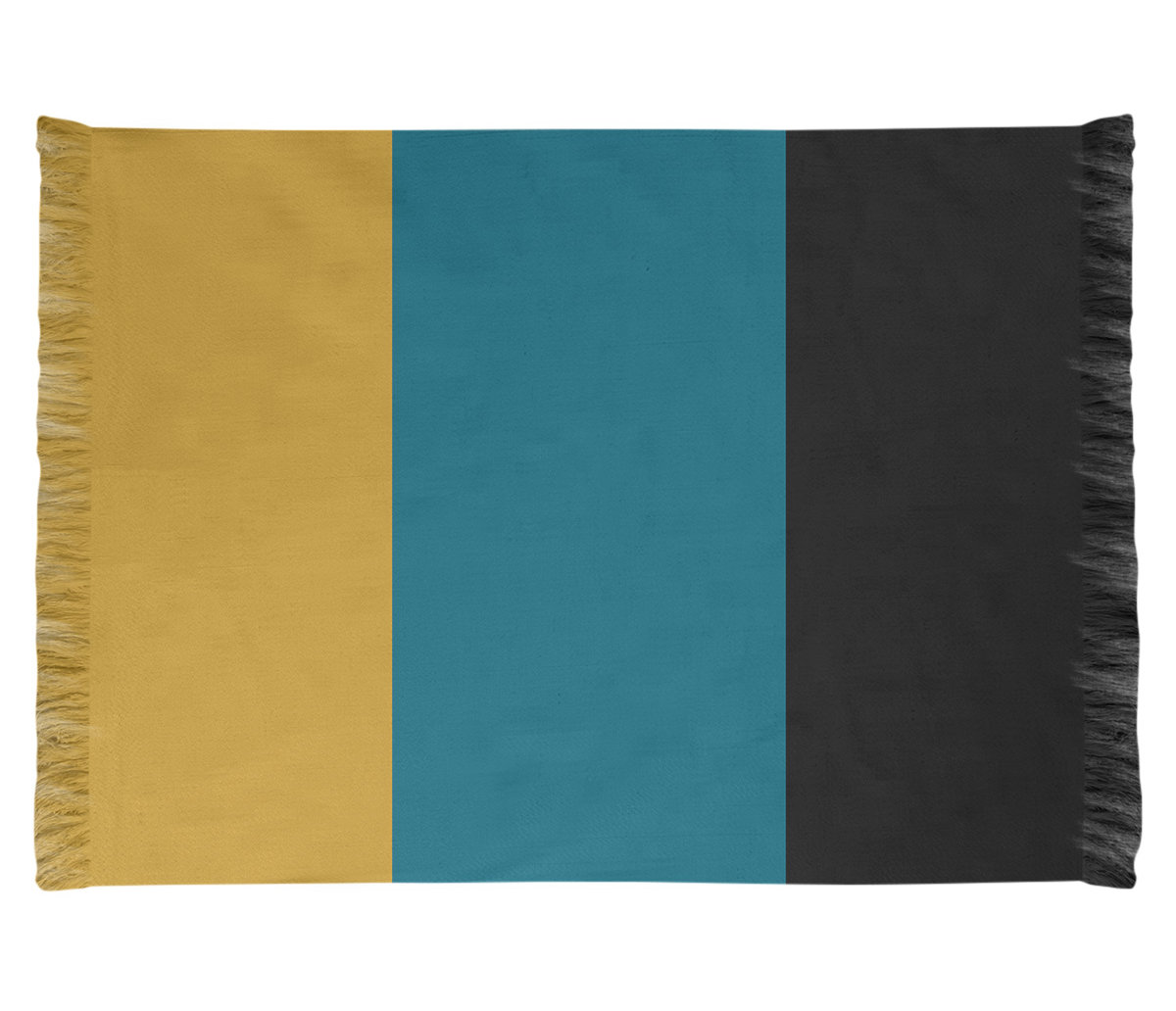 East Urban Home Jacksonville Throwback Football Yellow Black Blue Area Rug Wayfair