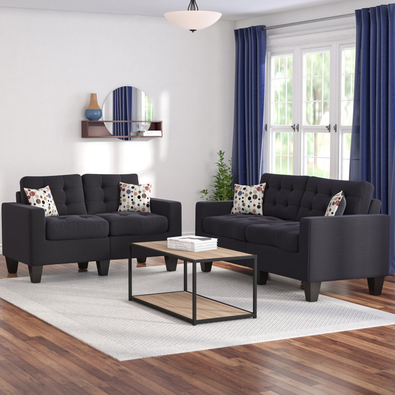 zipcode design amia 2 piece living room set & reviews | wayfair