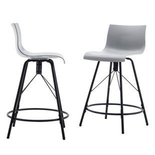 Bogdan Kitchen Counter 24 Swivel Bar Stool (Set of 4)