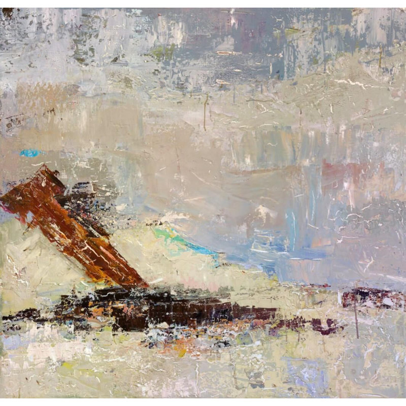 17 Stories Beach Chair By John Beard Wrapped Canvas Painting Print Wayfair