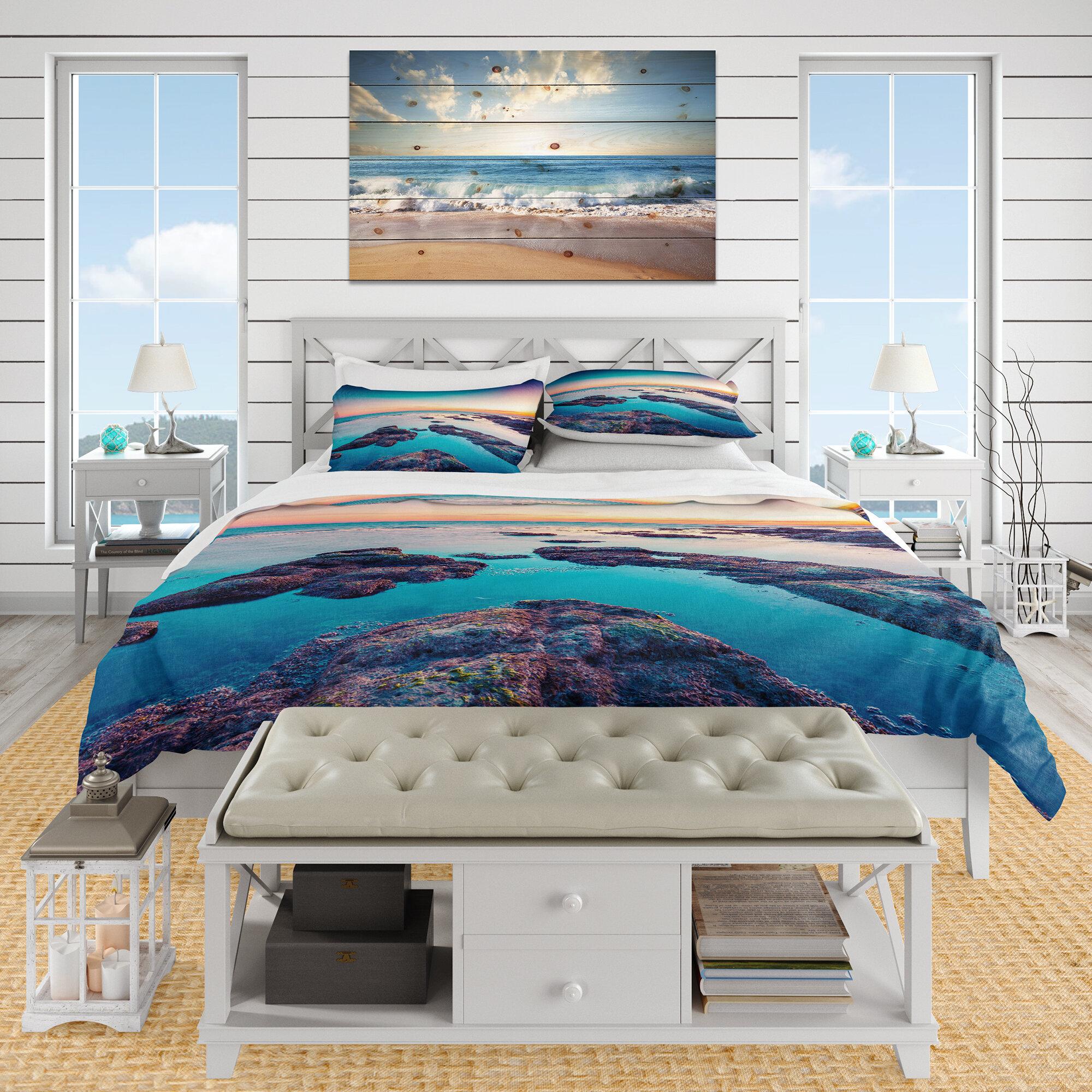 East Urban Home Coastal Duvet Cover Set Wayfair