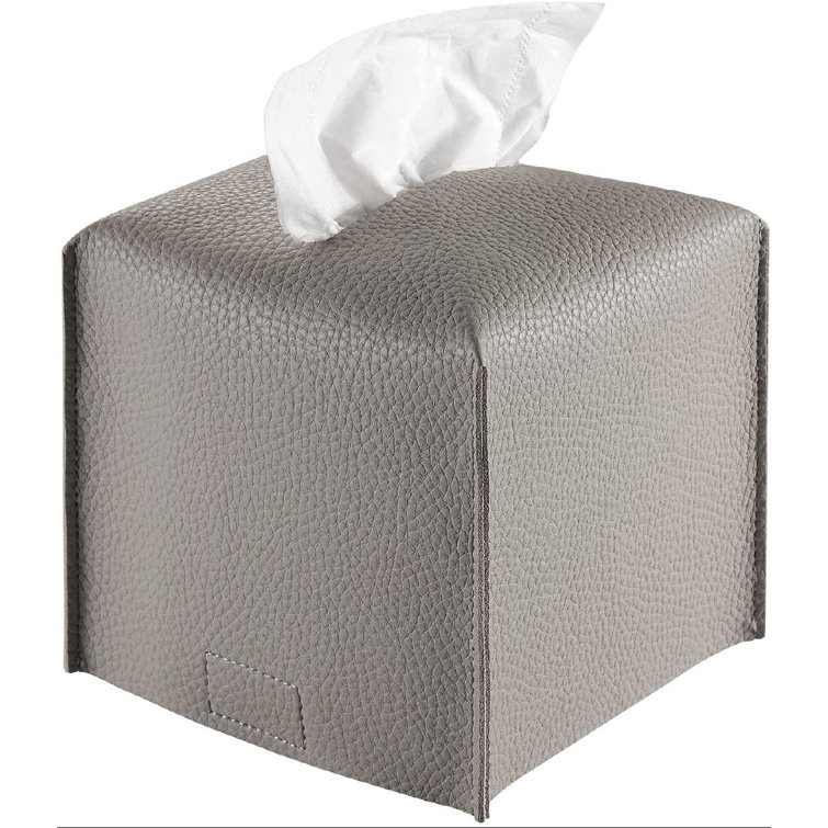 Red Barrel Studio® Faux Leather Tissue Box Cover | Wayfair