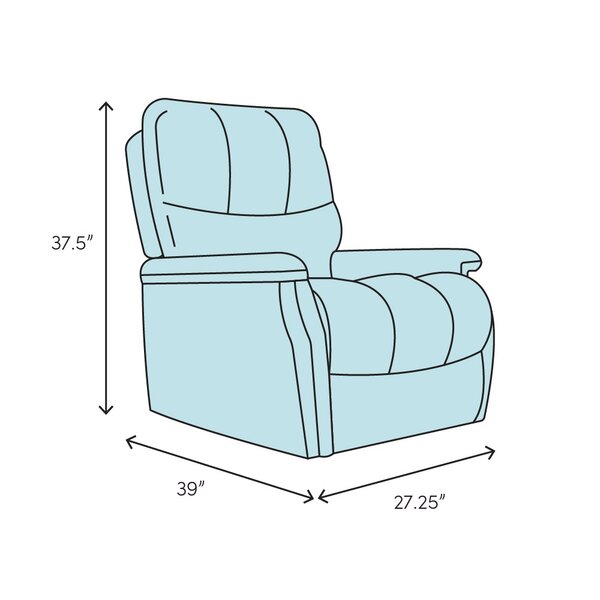 27.25'' Wide Manual Swivel Standard Recliner with Ottoman
