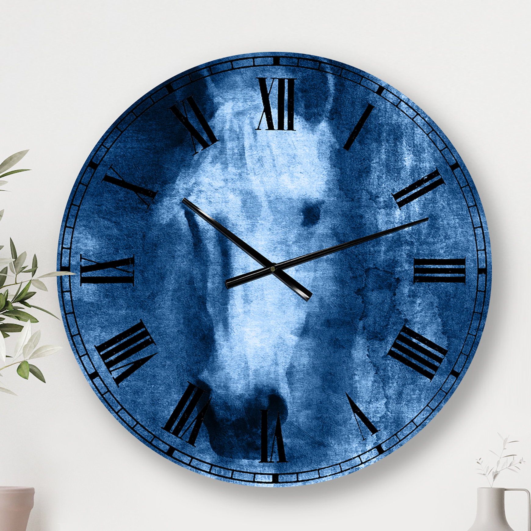 East Urban Home Farmhouse Horse II Farmhouse wall clock Wayfair