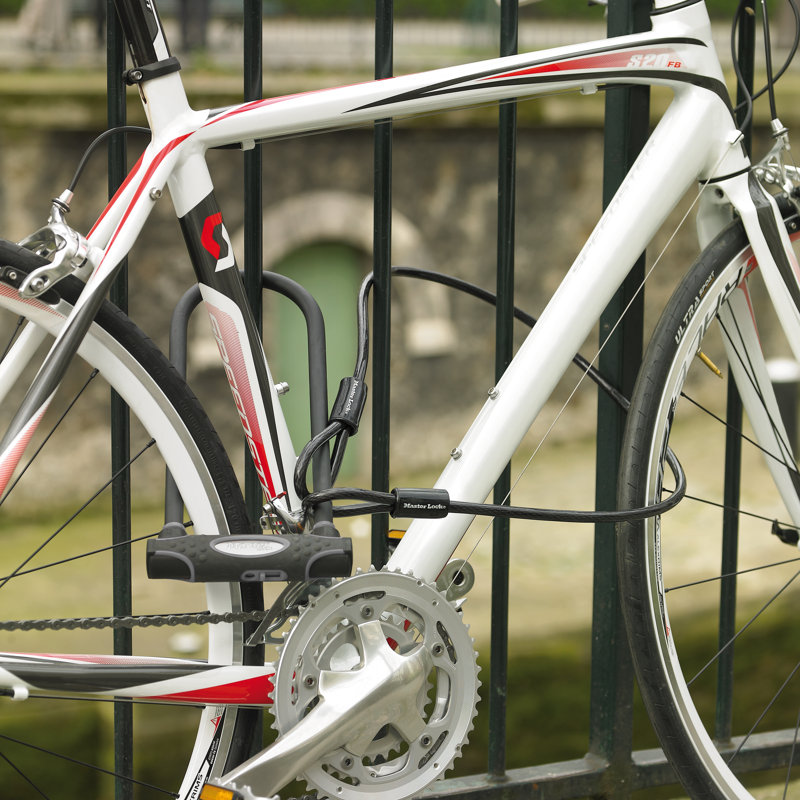 hardened steel bike lock