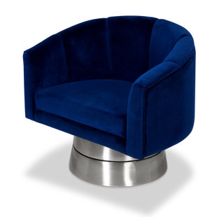 Lafrance Swivel Barrel Chair by Everly Quinn Best #1