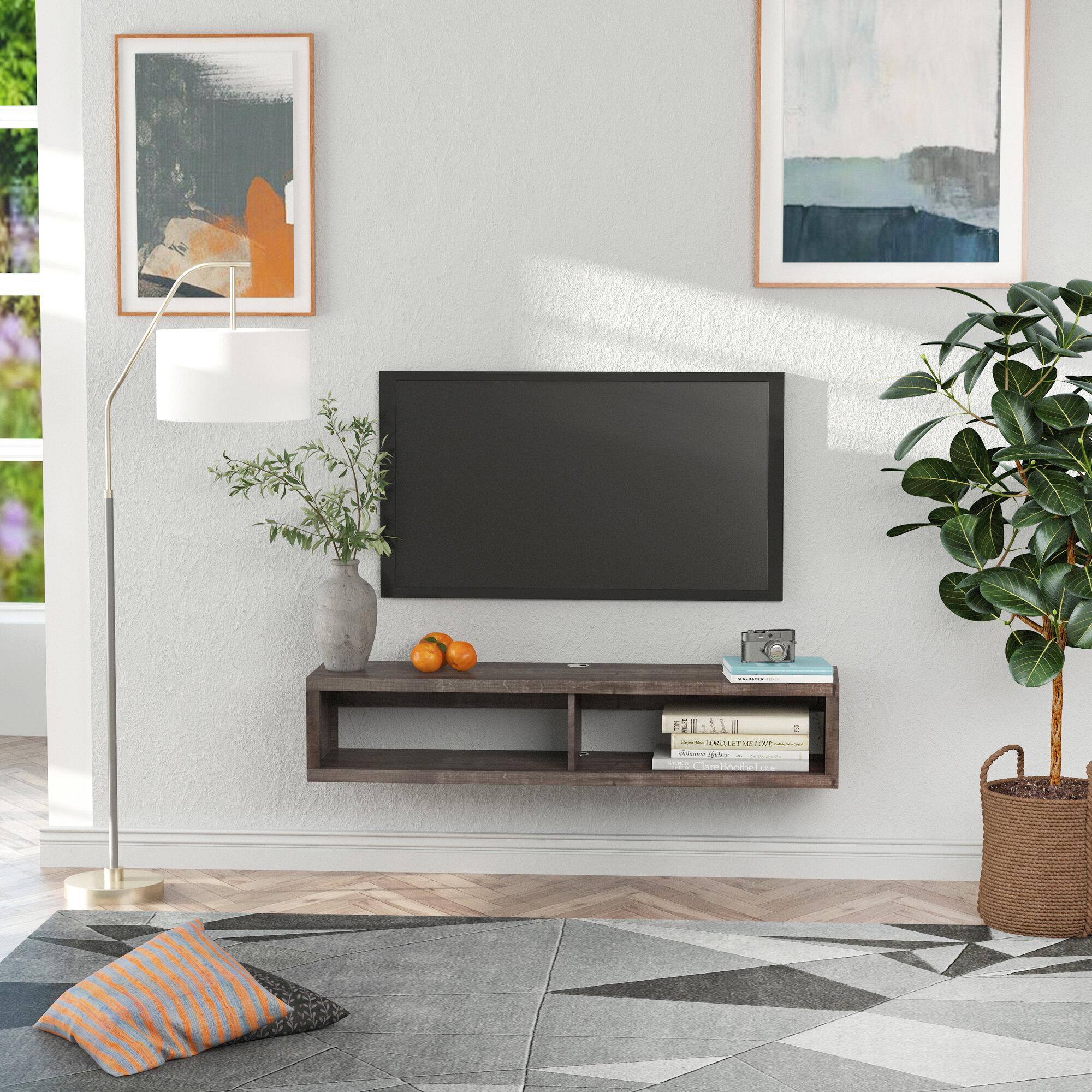 50 floating tv stand