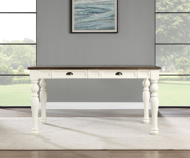 Joanna Rectangular 60'' L x 36'' W Table Base Color: White ( incomplete 1 piece only) 