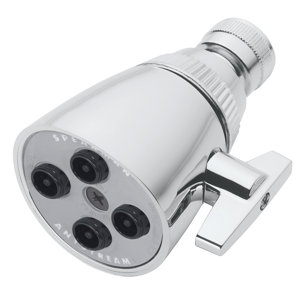 Anystream Ecofriendly 4 Jet Showerhead with Pressure Compensating Autoflow Device