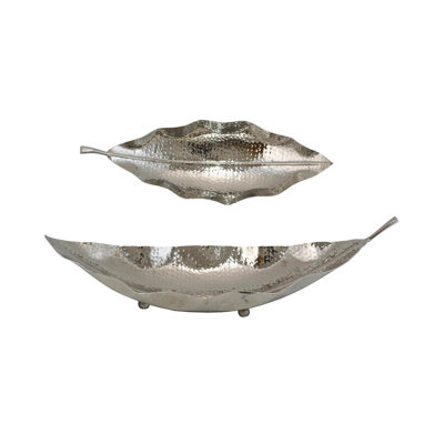 2 Piece Gum Tree Leaf Decorative Bowl Set