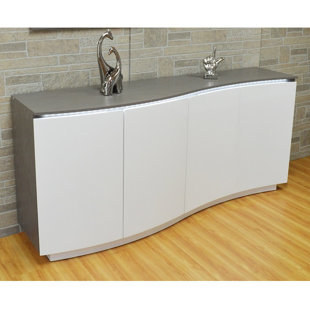 High Gloss Dresser White Wayfair Ca Wenner High Gloss Credenza
