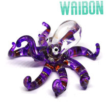 Glass Jellyfish&Octopus Animal Wedding Art Glass Blown Crafts Home Figurine Gift 