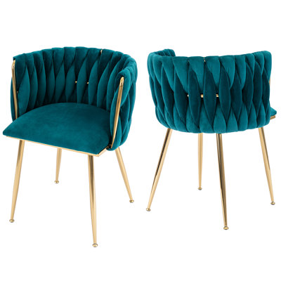 Uresti Tufted Velvet Arm Chair