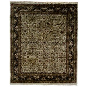 Bali Hand-Knotted Beige/Black Area Rug